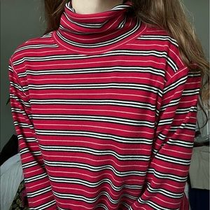 striped turtleneck